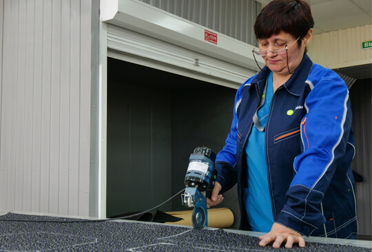 S7 Technics received EASA Part-21 G approval for aircraft cabin carpet production